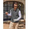 imageCOOFANDY Mens Minimalist Fleece Vest Casual Sleeveless Jacket Lightweight Outerwear Vests for City Layers Heather GreyL
