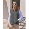 imageCOOFANDY Mens Minimalist Fleece Vest Casual Sleeveless Jacket Lightweight Outerwear Vests for City Layers Heather GreyL