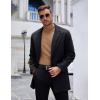 imageCOOFANDY Mens Mock Turtleneck Long Sleeve Shirts Basic Thermal Turtle Neck Undershirt Lightweight Pullover Sweaters TopLight Brown
