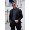 imageCOOFANDY Mens Mock Turtleneck Long Sleeve Shirts Basic Thermal Turtle Neck Undershirt Lightweight Pullover Sweaters TopTwo Pack  BlackNavy Blue