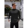 imageCOOFANDY Mens Mock Turtleneck Long Sleeve Shirts Basic Thermal Turtle Neck Undershirt Lightweight Pullover Sweaters TopTwo Pack  BlackWhite