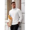 imageCOOFANDY Mens Mock Turtleneck Long Sleeve Shirts Basic Thermal Turtle Neck Undershirt Lightweight Pullover Sweaters TopTwo Pack  BlackWhite