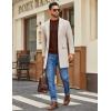 imageCOOFANDY Mens Mock Turtleneck Ribbed Knit Pullover Sweater Casual Lightweight Slim fit Dress SweaterBrown