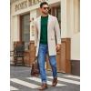 imageCOOFANDY Mens Mock Turtleneck Ribbed Knit Pullover Sweater Casual Lightweight Slim fit Dress SweaterDark Green