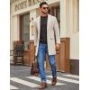 imageCOOFANDY Mens Mock Turtleneck Ribbed Knit Pullover Sweater Casual Lightweight Slim fit Dress SweaterDark Grey