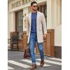 imageCOOFANDY Mens Mock Turtleneck Ribbed Knit Pullover Sweater Casual Lightweight Slim fit Dress SweaterDenim Blue