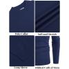 imageCOOFANDY Mens Mock Turtleneck Ribbed Knit Pullover Sweater Casual Lightweight Slim fit Dress SweaterNavy Blue