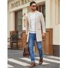imageCOOFANDY Mens Mock Turtleneck Ribbed Knit Pullover Sweater Casual Lightweight Slim fit Dress SweaterWhite