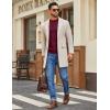 imageCOOFANDY Mens Mock Turtleneck Ribbed Knit Pullover Sweater Casual Lightweight Slim fit Dress SweaterWine Red