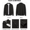 imageCOOFANDY Mens Overshirt Shacket Jacket Mens Textured Button Down Long Sleeve Shirts Fashion JacketBlack
