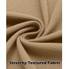 imageCOOFANDY Mens Overshirt Shacket Jacket Mens Textured Button Down Long Sleeve Shirts Fashion JacketKhaki