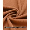 imageCOOFANDY Mens Overshirt Shacket Jacket Mens Textured Button Down Long Sleeve Shirts Fashion JacketLight Brown