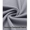 imageCOOFANDY Mens Overshirt Shacket Jacket Mens Textured Button Down Long Sleeve Shirts Fashion JacketLight Grey