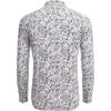 imageCOOFANDY Mens Paisley Cotton Long Sleeve Shirt Floral Print Casual Retro Button Down ShirtPattern 3