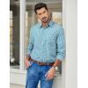 imageCOOFANDY Mens Plaid Button Down Shirt Cotton Long Sleeves Dress Shirt Wrinkle Free Casual Gingham ShirtGreen Yellow Plaid