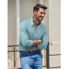 imageCOOFANDY Mens Plaid Button Down Shirt Cotton Long Sleeves Dress Shirt Wrinkle Free Casual Gingham ShirtGreen Yellow Plaid