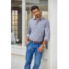 imageCOOFANDY Mens Plaid Button Down Shirt Cotton Long Sleeves Dress Shirt Wrinkle Free Casual Gingham ShirtGrey Plaid