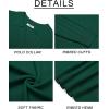 imageCOOFANDY Mens Polo Sweaters Long Sleeve V Neck Knit Polos Lightweight Casual Pullover SweaterDark Green