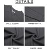 imageCOOFANDY Mens Polo Sweaters Long Sleeve V Neck Knit Polos Lightweight Casual Pullover SweaterGrey
