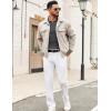 imageCOOFANDY Mens Polo Sweaters Long Sleeve V Neck Knit Polos Lightweight Casual Pullover SweaterGrey