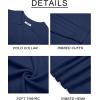 imageCOOFANDY Mens Polo Sweaters Long Sleeve V Neck Knit Polos Lightweight Casual Pullover SweaterNavy Blue