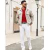 imageCOOFANDY Mens Polo Sweaters Long Sleeve V Neck Knit Polos Lightweight Casual Pullover SweaterRed