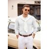 imageCOOFANDY Mens Polo Sweaters Long Sleeve V Neck Knit Polos Lightweight Casual Pullover SweaterWhite