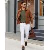 imageCOOFANDY Mens Quarter Zip Polo Sweater Long Sleeve Knit Polo Casual Lightweight Dress PulloverArmy Green