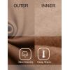 imageCOOFANDY Mens Quarter Zip Pullover Fleece Lined Sweatshirts Long Sleeve Mock Neck Sweater with PocketBrown