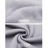 imageCOOFANDY Mens Quarter Zip Pullover Fleece Lined Sweatshirts Long Sleeve Mock Neck Sweater with PocketLight Grey