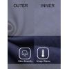imageCOOFANDY Mens Quarter Zip Pullover Fleece Lined Sweatshirts Long Sleeve Mock Neck Sweater with PocketNavy Blue