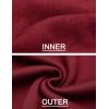 imageCOOFANDY Mens Quarter Zip Pullover Fleece Lined Sweatshirts Long Sleeve Mock Neck Sweater with PocketWine Red