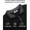 imageCOOFANDY Mens Quarter Zip Pullover Sweater Slim Fit Knit Mock Neck Polo SweatersBlack