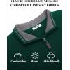 imageCOOFANDY Mens Quarter Zip Pullover Sweater Slim Fit Knit Mock Neck Polo SweatersLake Green