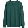 imageCOOFANDY Mens Sweater Crewneck Pullover Long Sleeve Lightweight Sweater Plain Knit Silm FitBright Green