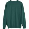 imageCOOFANDY Mens Sweater Crewneck Pullover Long Sleeve Lightweight Sweater Plain Knit Silm FitBright Green