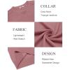imageCOOFANDY Mens Sweater Crewneck Pullover Long Sleeve Lightweight Sweater Plain Knit Silm FitDusty Pink