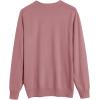 imageCOOFANDY Mens Sweater Crewneck Pullover Long Sleeve Lightweight Sweater Plain Knit Silm FitDusty Pink