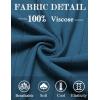 imageCOOFANDY Mens T Shirts Short Sleeve Knit Sweater Shirt Casual Crewneck Ribbed Pullover TeesPeacock Blue