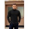 imageCOOFANDY Mens Turtleneck Sweater Long Sleeve Casual Ribbed Knitted High Neck Pullover SweatersBlack