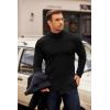 imageCOOFANDY Mens Turtleneck Sweater Long Sleeve Casual Ribbed Knitted High Neck Pullover SweatersBlack