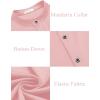 imageCOOFANDY Menss Long Sleeve Button Up Shirts Athletic Fitted Dress Shirts Silm FitPink