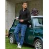imageCOOFANDY Quarter Zip Pullover Men Dress Sweaters Long Sleeve Jacquard Checkered SweaterBlack