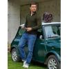 imageCOOFANDY Quarter Zip Pullover Men Dress Sweaters Long Sleeve Jacquard Checkered SweaterDeep Green