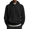 imageCOOFANDY Mens Hoodies Pullover Long Sleeve Casual Fashion Sweatshirts Drawstring Gym Hooded Shirt with Kanga PocketBlack