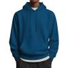 imageCOOFANDY Mens Hoodies Pullover Long Sleeve Casual Fashion Sweatshirts Drawstring Gym Hooded Shirt with Kanga PocketDeep Blue