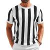 White - Black Stripes