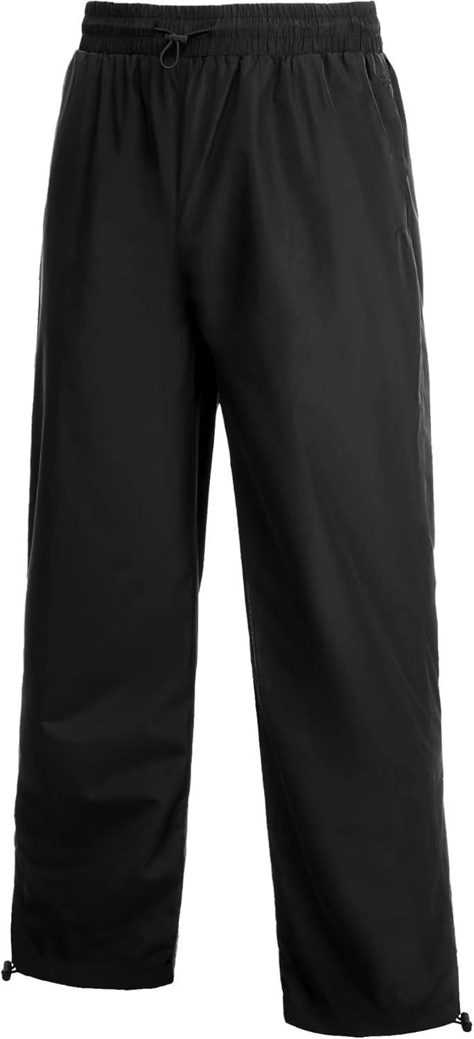 imageCOOFANDY Mens Rain Suit 2 Piece Waterproof Breathable Rain Gear Lightweight Rain Jacket Pants Rainwear SuitBlack