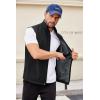 imageCOOFANDY Mens Lightweight Softshell Vest Windproof Sleeveless Jacket Zip Up Fleece Lined Vest Outerwear for Golf RunningBlack