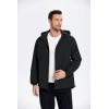 imageCOOFANDY Mens Rain Jacket Lightweight Waterproof Raincoat Packable Rain Shell Jacket With Hood Golf Hiking WindbreakerBlack
